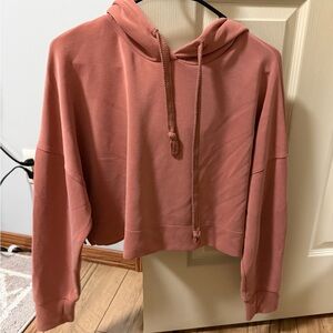 Women's Dusty Rose Cropped Hoodie